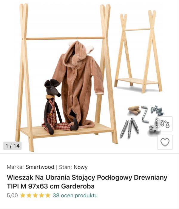 Wieszak stojak na ubrania