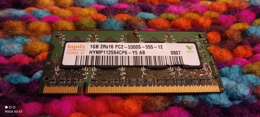 Модуль оперативної пам’яті Hynix 1GB DDR2 PC2-5300S для ноутбуку