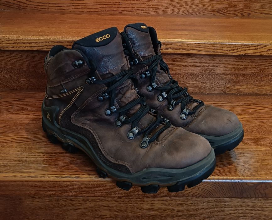 Buty Ecco Terra Evo Gore-Tex Skórzane Trekkingi Wodoodporne Outdoor
