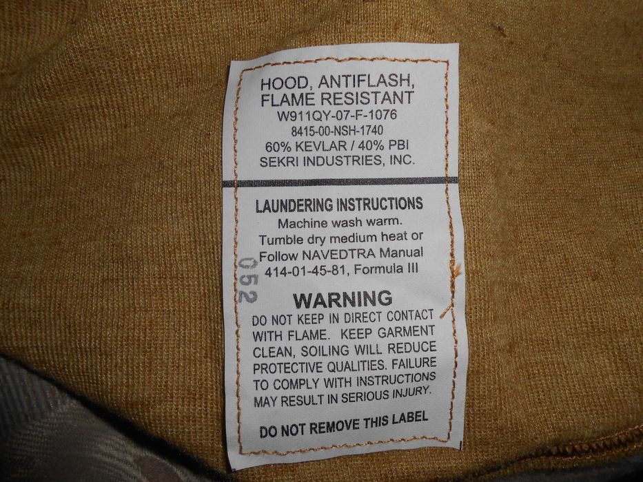 вогнестійка балаклава армії США Hood, Antiflash, Flame Resistant