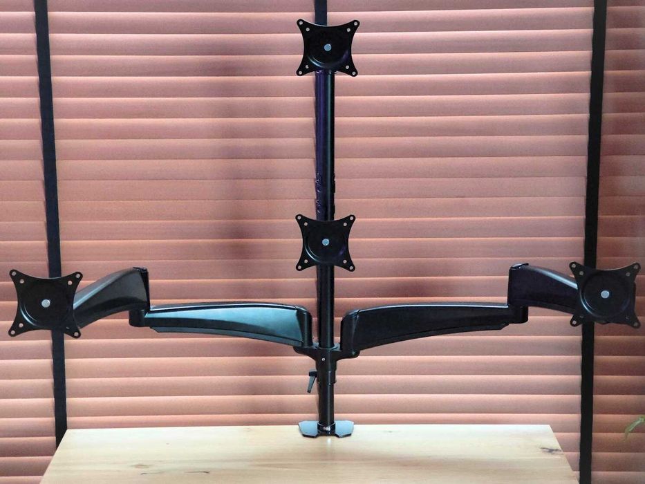 Uchwyt na 4 monitory do 27" | Duronic DM453VX1 | Stabilny | Mocny