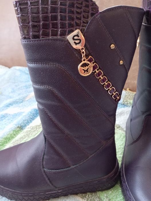 Сапоги зима для девочки высокие