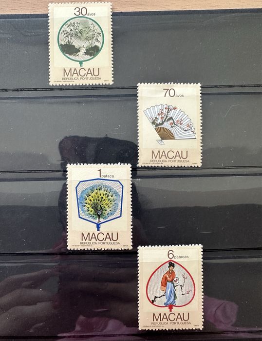 Selos Leques da Regiao 1987 - Macau