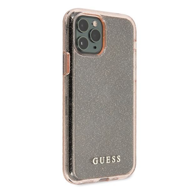 Guess GUHCN58PCGLPI iPhone 11 Proróżowy/pink hard case Glitter