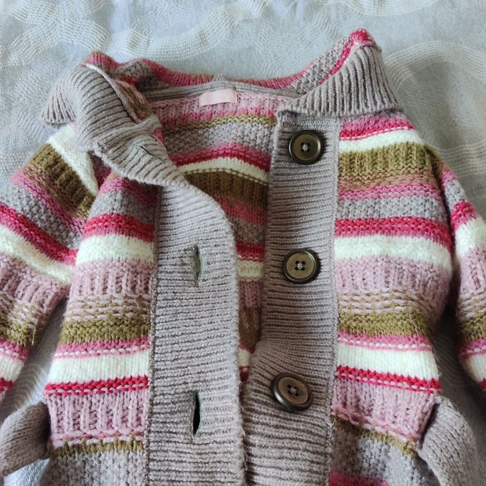 Kardigan damski S sweter z kapturem