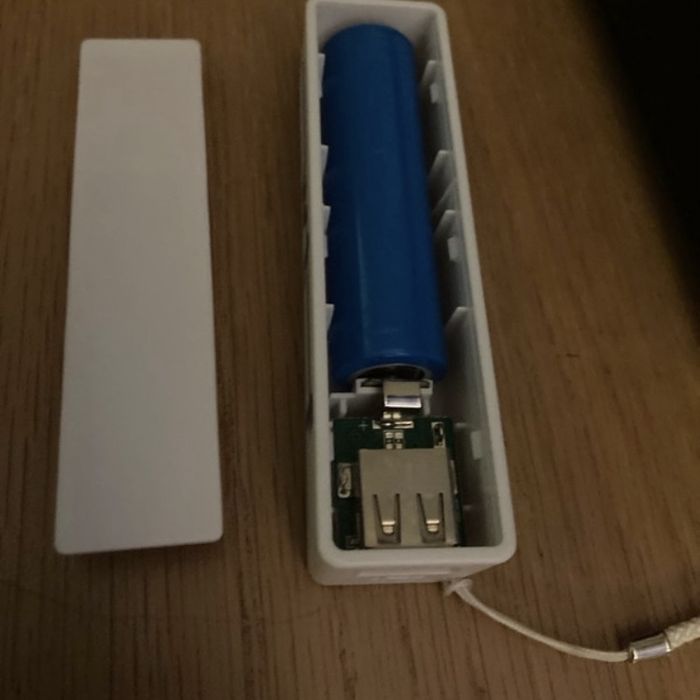 Caixa de powerbank usb 18650