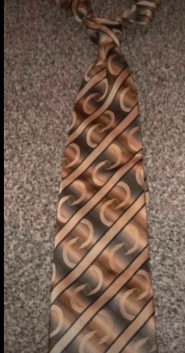 Krawat wzory brązy