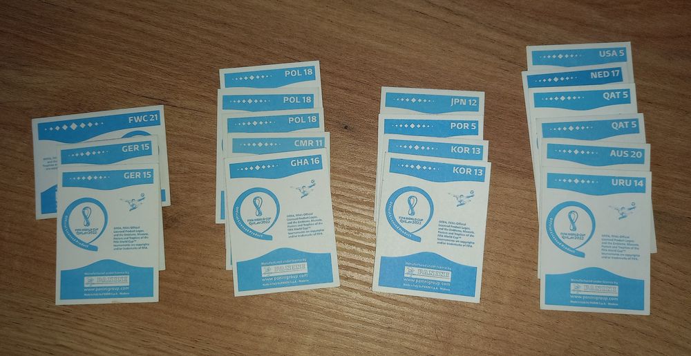 Cromos Futebol Mundial Qatar 2022