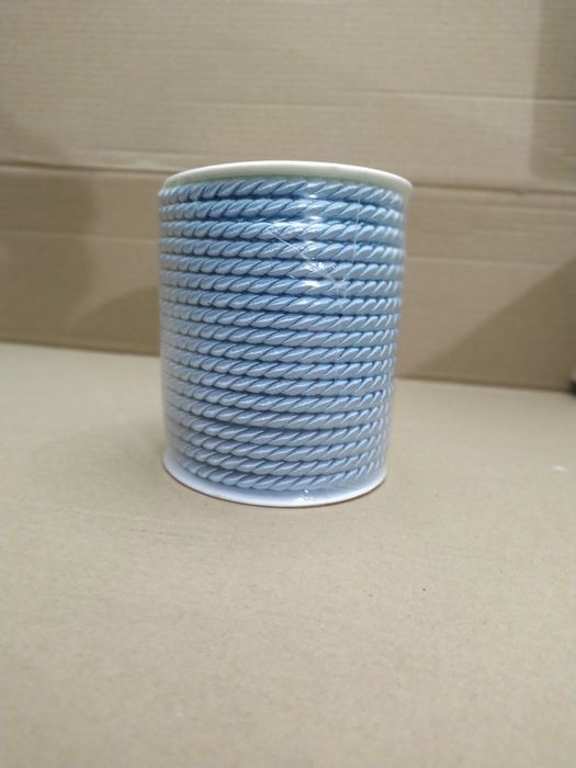 Cordão de Seda Azul Claro 5mm