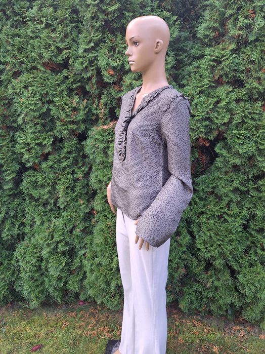 Maison Scotch jedwabna bluzka koszula 100% jedwab silk XS S 34 36
