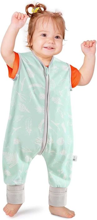 Nesri śpiwór niemowlęcy z nogawkami 100% bawełna Öko-Tex piżamka 80 cm