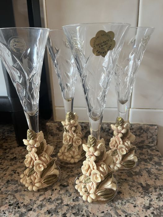 Conjunto de 4 copos de cristal