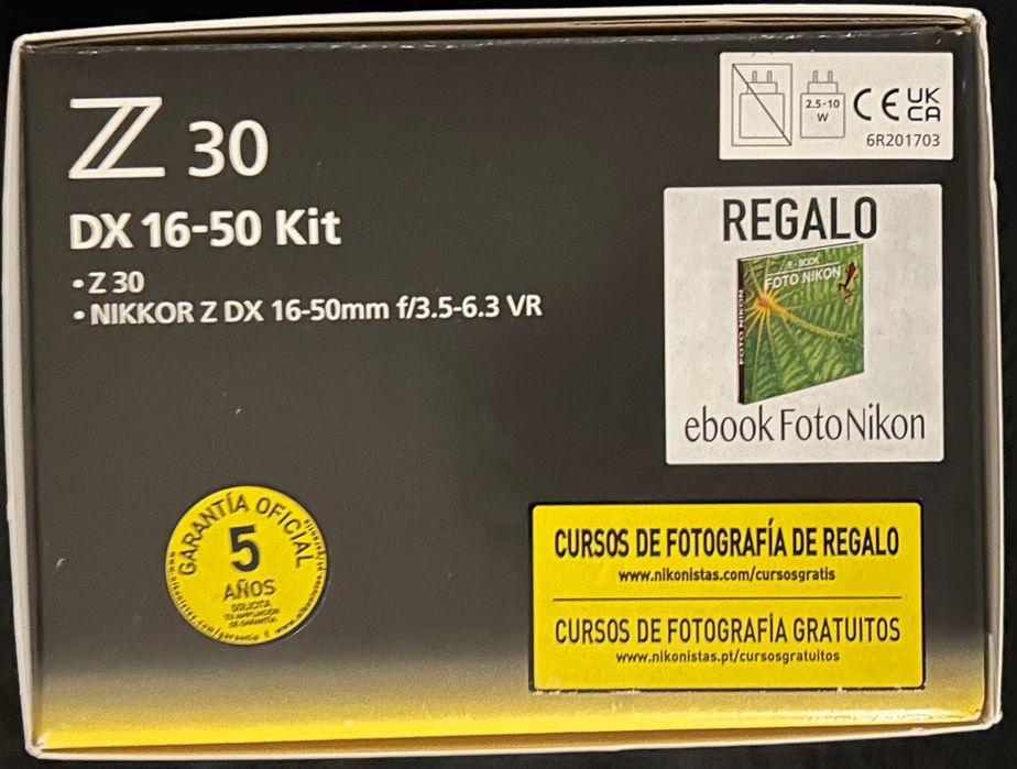 Kit máquina fotográfica Nikon Z 30 + 16-50mm VR- nova, 3 anos garantia