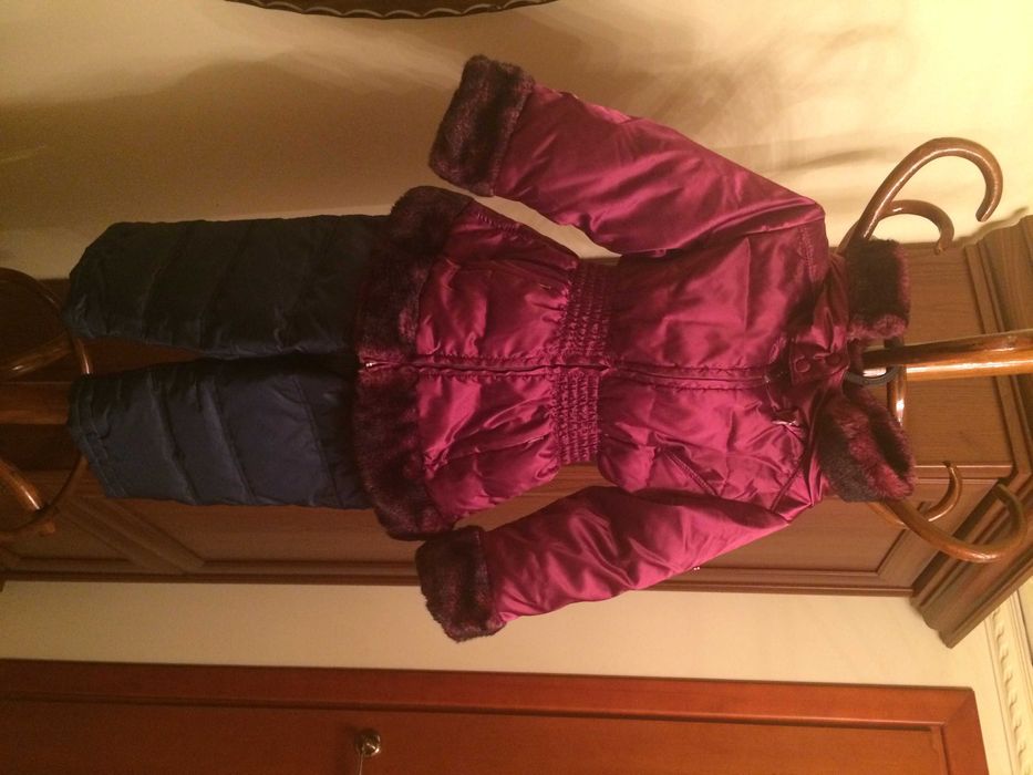 Пуховик комбинезон Италия зимний (утеплитель 100% пух) для девочки