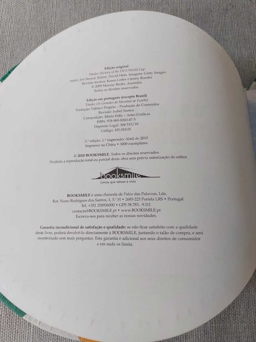 Livro - Os Grandes do Mundial de Futebol - África do Sul 2010