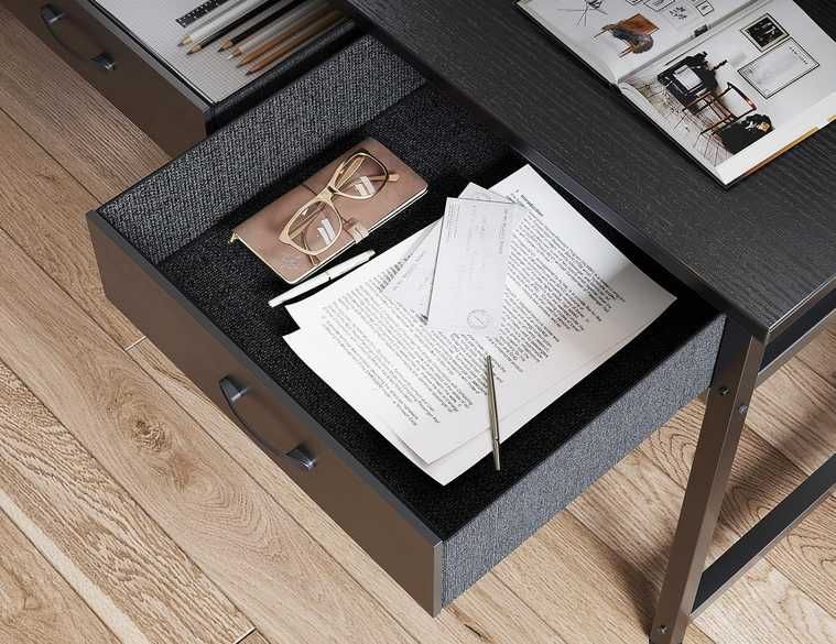 Mesa secretária prateleira ajustável e gavetas 120x50 NOVO ENVIOGRÁTIS