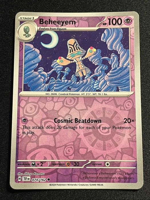Carta Pokémon Beheeyem 74/162 Temporal Forces
