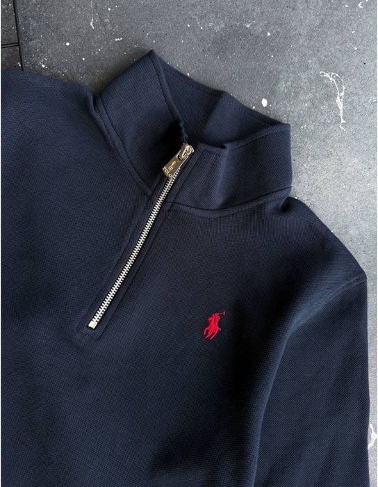 ‼️TOP‼️БЕЗ ПРЕДОПЛАТ‼️Мужская кофта полу зип поло Polo Ralph Lauren | кофта полу замок поло Ральф | зипка Polo Ralph Lauren | кофта 1/3 поло |