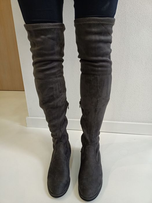 buty kozaki z wysoką cholewką 39