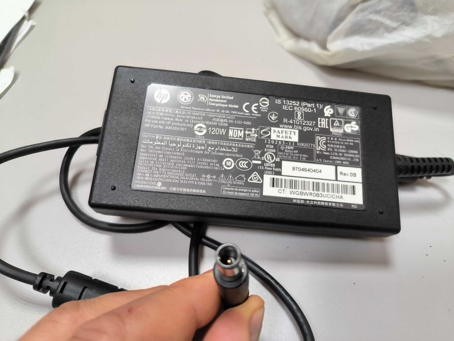 Блок питания ноутбука HP 120ватт 19,5в 6,15а