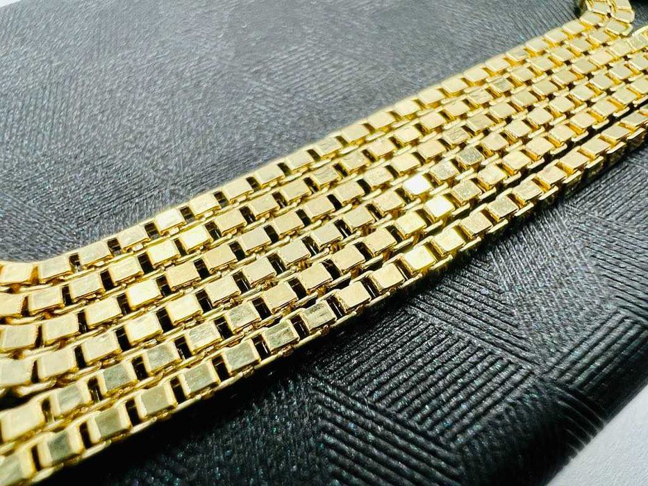 Złoty Łańcuszek 585 Kostka 50 cm