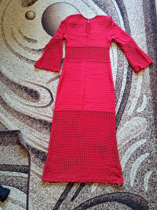 Вязаное женское платье