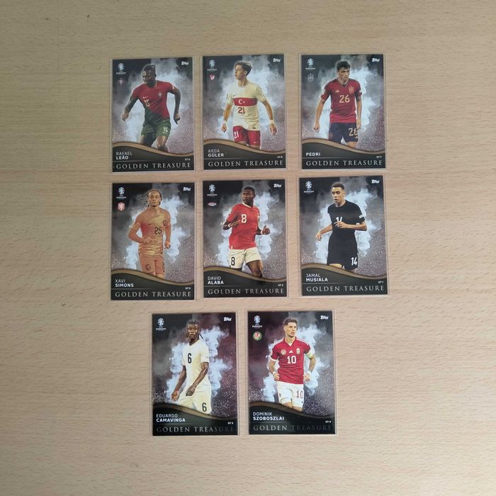 Set Completo Cartas Golden Treasure Topps Euro 2024