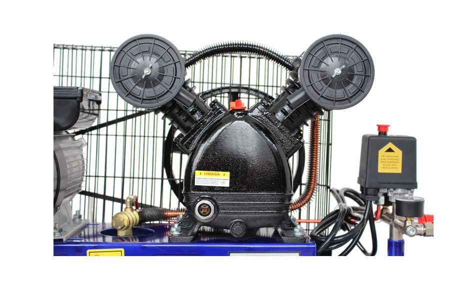 Kompresor sprężarka olejowy 100L 2 tłoki 230V 8 bar KD4054