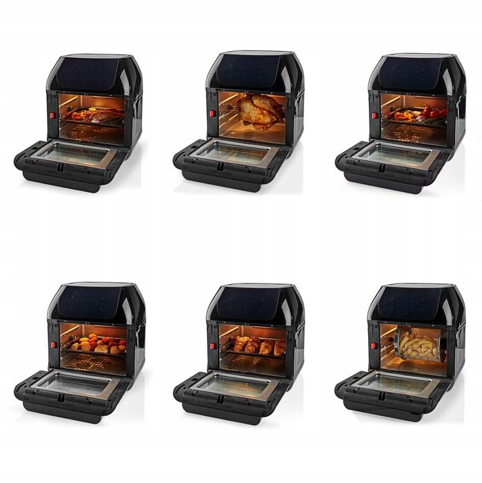 Frytkownica Beztłuszczowa Mini Piekarnik 9w1 1500W 12L Nedis