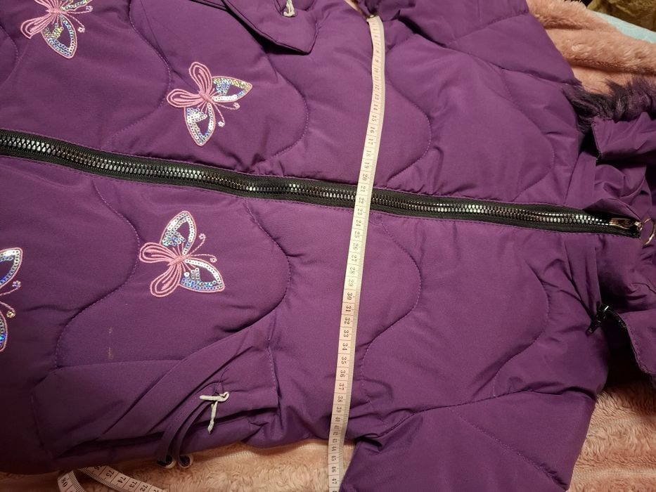 Куртка тепла на дівчинку 5-8 років