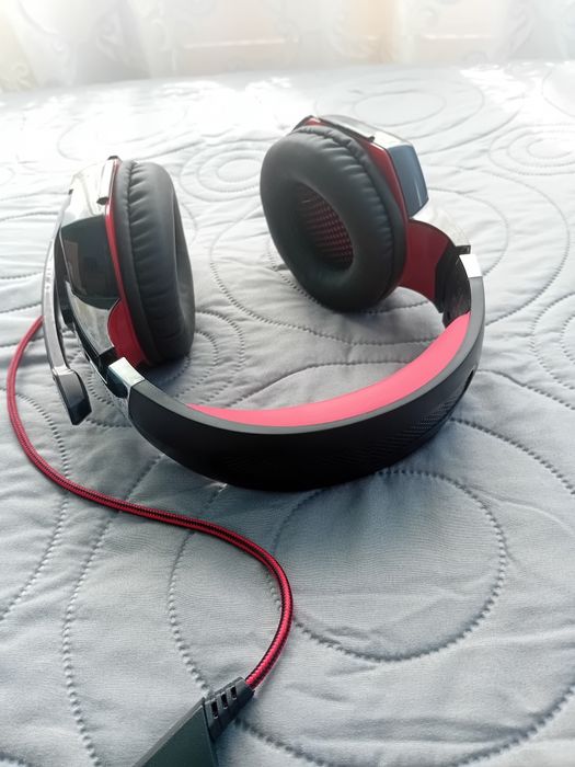 Gamingowe słuchawki przewodowe USB i typ C z mikrofonem