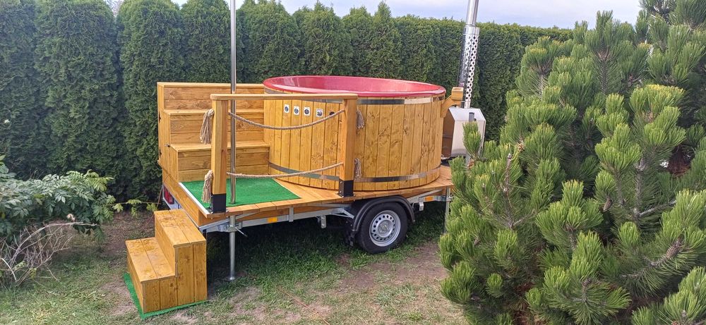 Balia/bania ogrodowa jacuzzi z hydromasażem 200cm dla 8 osób