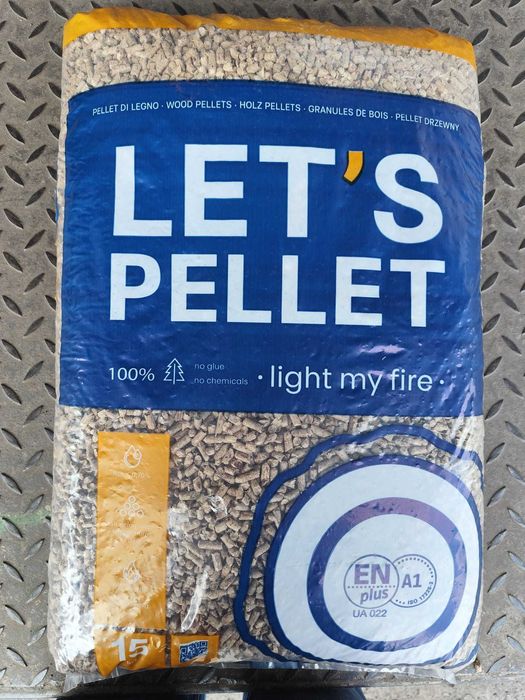 Pellet Let's Premium pelet worek 15 kg opał