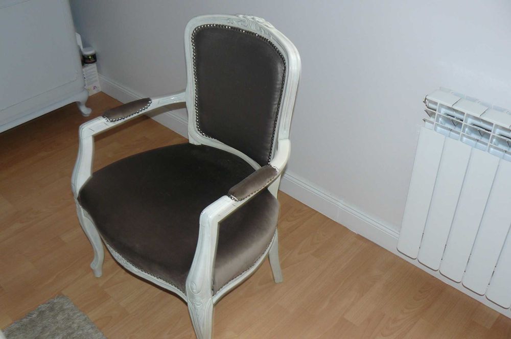 fotel antyk ludwikowski po renowacji