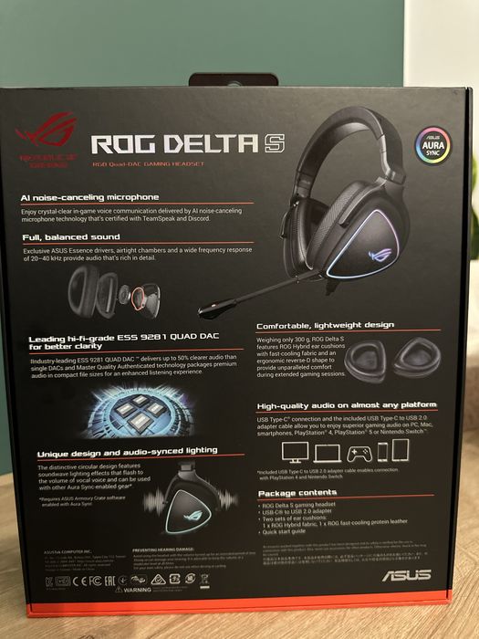 słuchawki ASUS ROG DELTA S