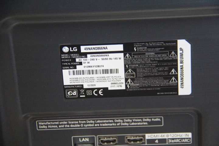 TV LG 49NANO866 – Ver detalhe