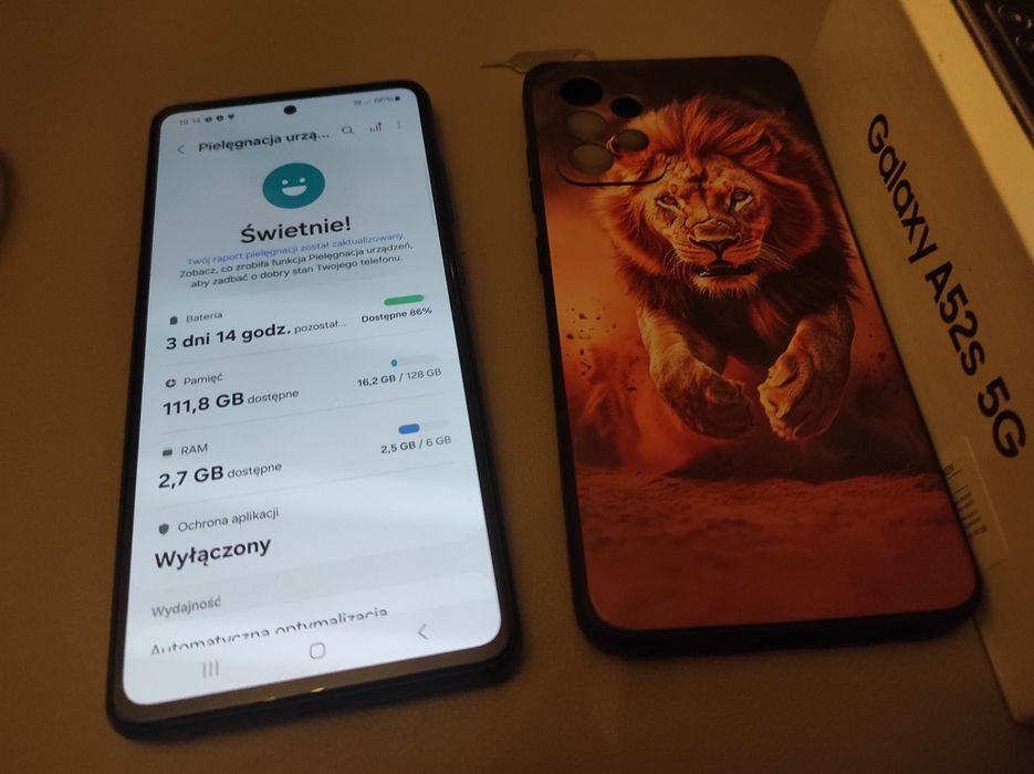 Zadbany Samsung A52S 5G 6GB/128GB