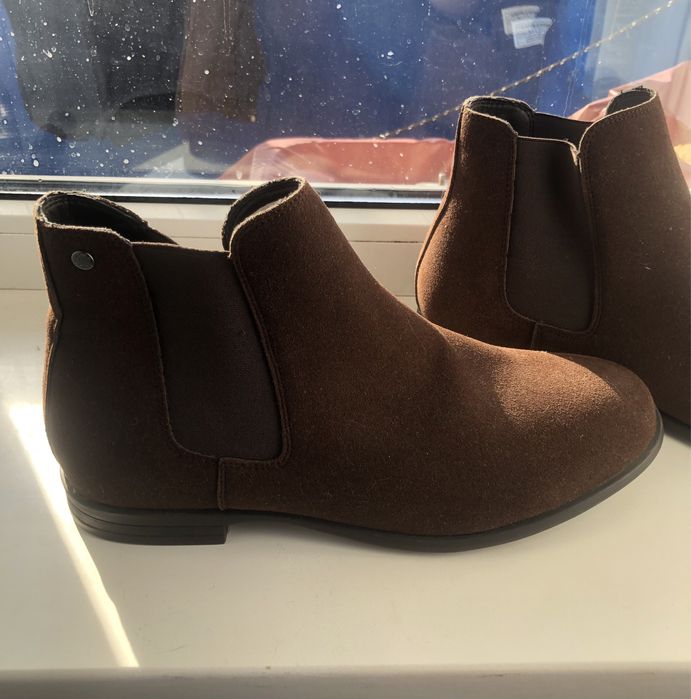 Черевики челсі чоловік 43-44 розмір демі натур замша бренд Jack&Jones
