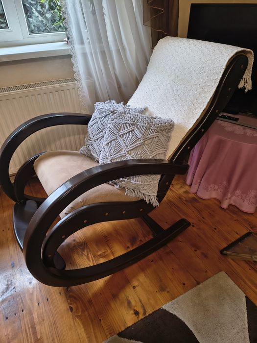 Крісло качалка дерев'яне