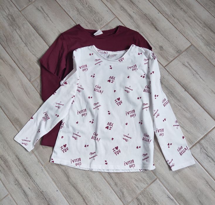 Нові Футболки 2шт,  з довгими рукавами, на зріст 140см