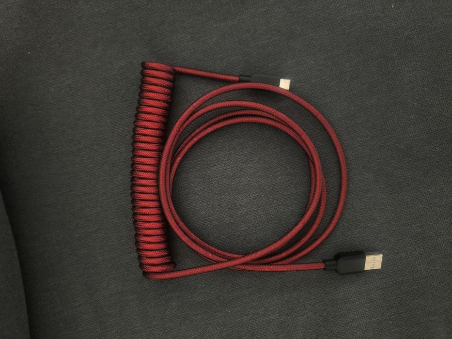 Coiled Keyboard Cable, Red64284544349953120