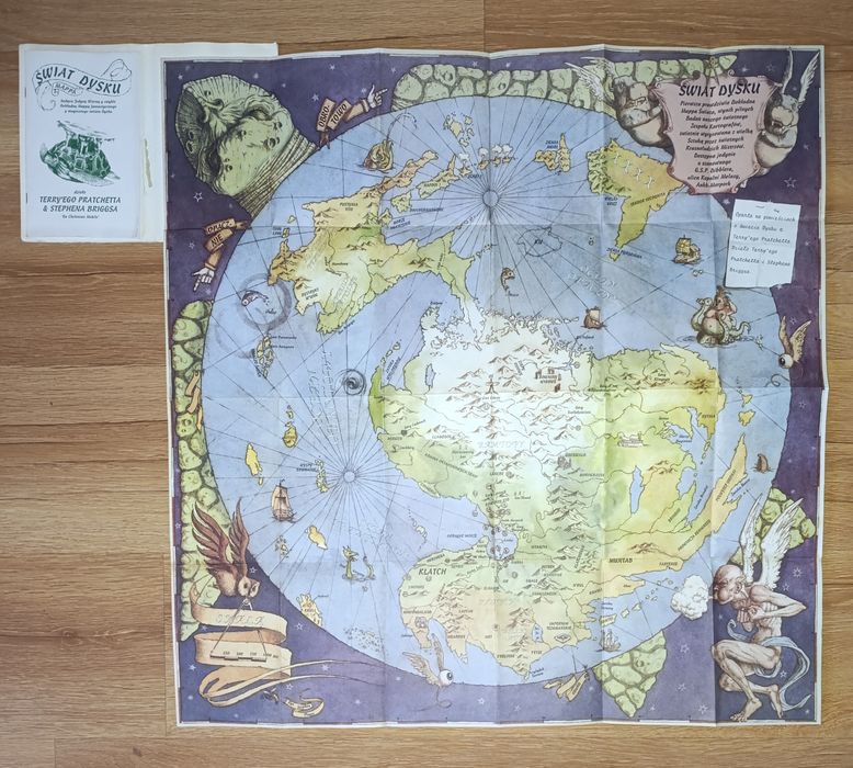 Pratchett Świat Dysku Terminarz Gildii + Mappa