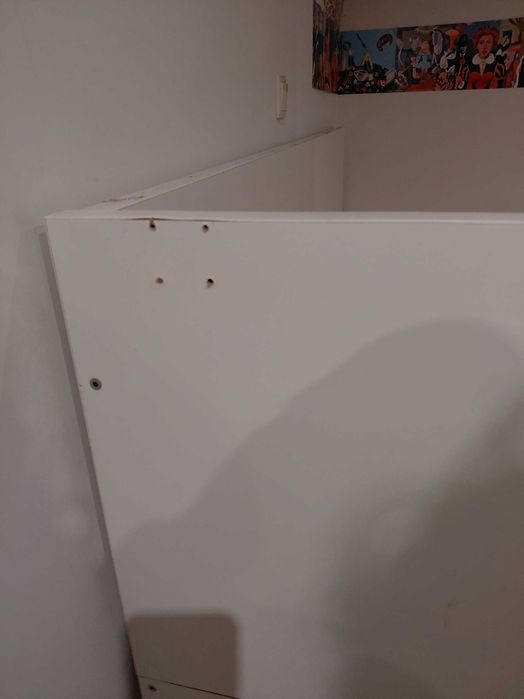 Cama gaveta branca solteiro 200x90