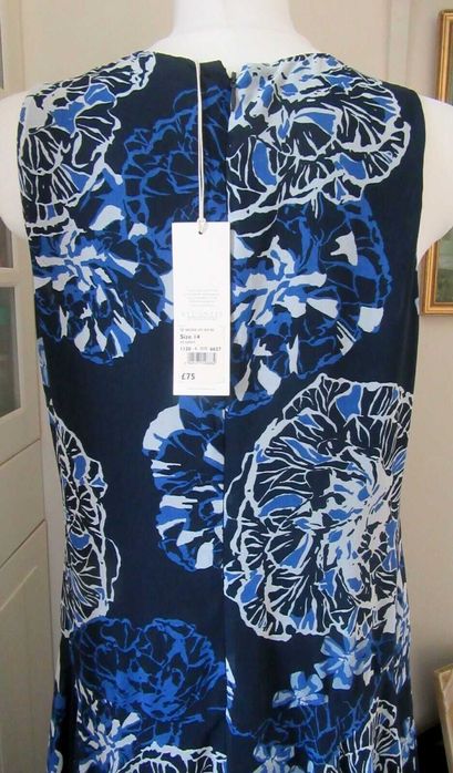 NOWA z METKAMI - piekna party sukienka midi JOHN ROCHA, 40/L, UK 14