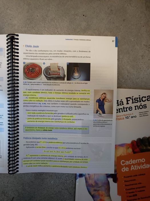 Manual e caderno de atividades "Há física entre nós 10"