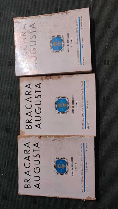 Bracara Augusta Revista Cultural da C M Braga - 3 Volumes - 1973/1974