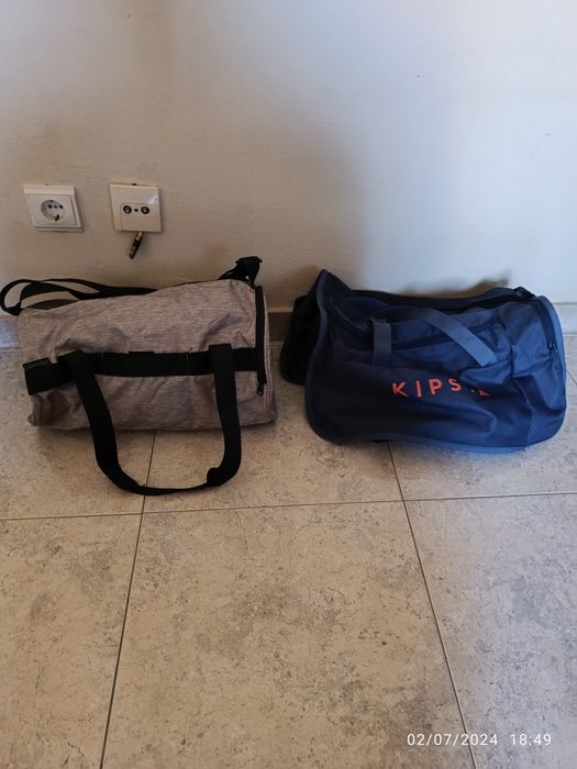 Conjunto malas ginásio Decathlon.