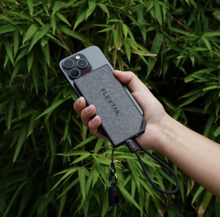 УМБ Flextail powerbank Zero Power 10000 mAh / Новий / 145 гр / Карбон / 22,5W, 3A, Fast Charge / Павербанк / Powerbank / Nitecore Carbo