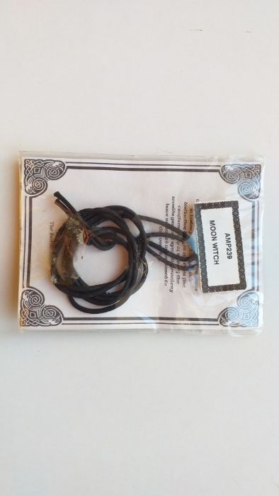 Fio / colar em metal "Ancient Magic" - Bruxa da Lua - novo