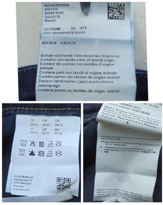 Чоловічі джинси hugo boss maina 3.